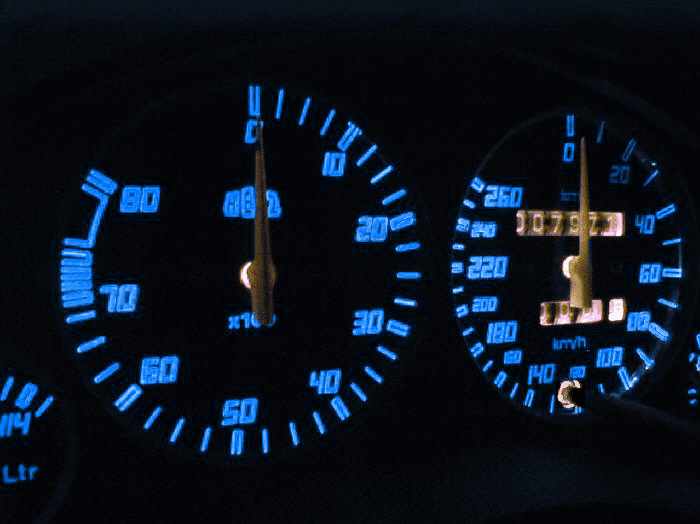 Corsa B White Face gauges Dials cockpit instruments Instrument cluster